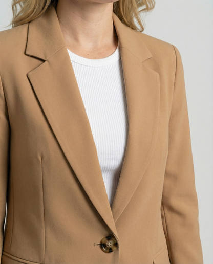 Rosabella | Women's One-Button Blazer with Classic Lapel | Refined