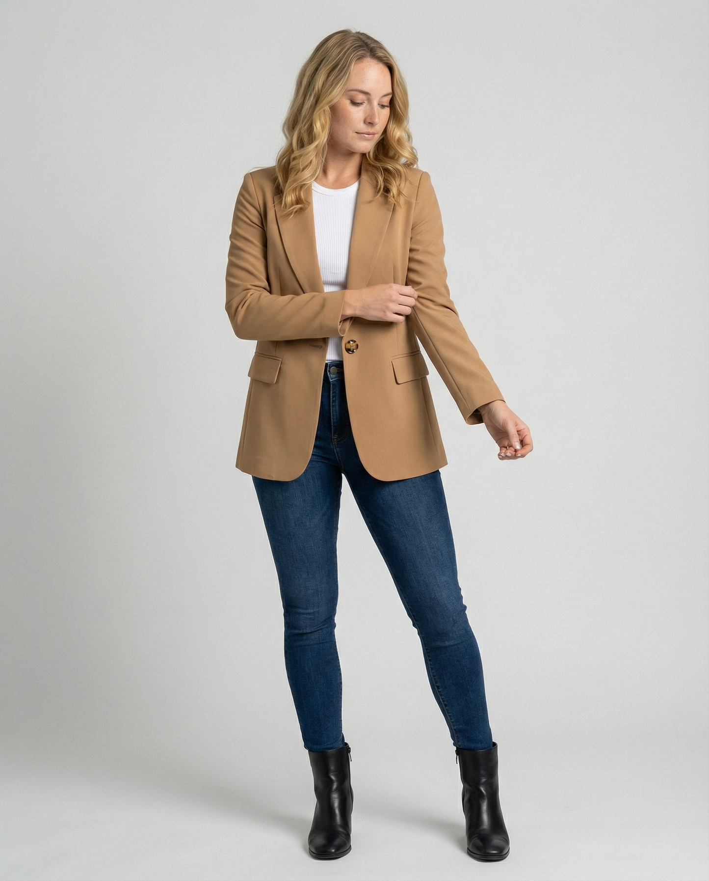 Rosabella | Women's One-Button Blazer with Classic Lapel | Refined