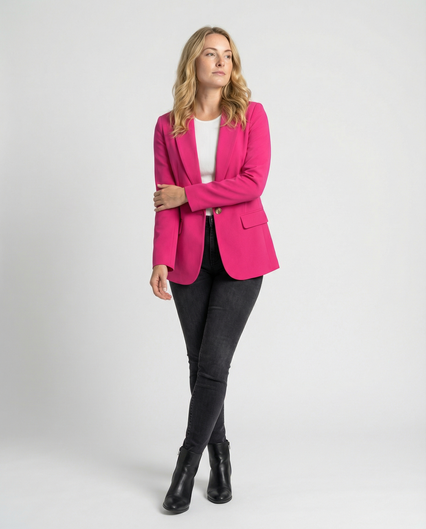 Rosabella | Women's One-Button Blazer with Classic Lapel | Refined