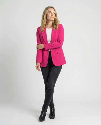 Rosabella | Women's One-Button Blazer with Classic Lapel | Refined