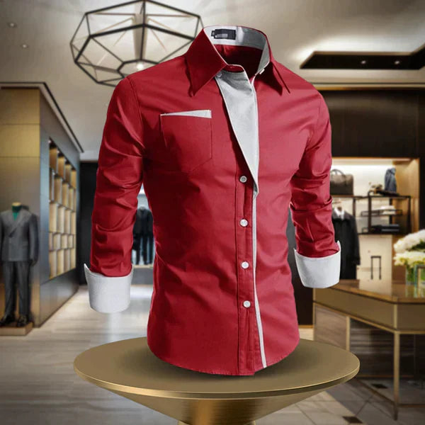 Andrés | Long-sleeved shirt with button closure and classic collar