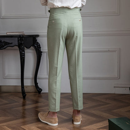 Alviano | Pantalón plisado de invierno corte elegante para hombre