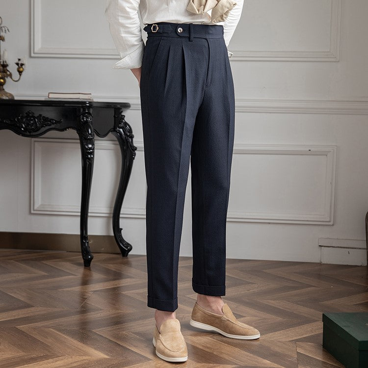 Alviano | Pantalón plisado de invierno corte elegante para hombre