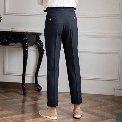 Alviano | Pantalón plisado de invierno corte elegante para hombre