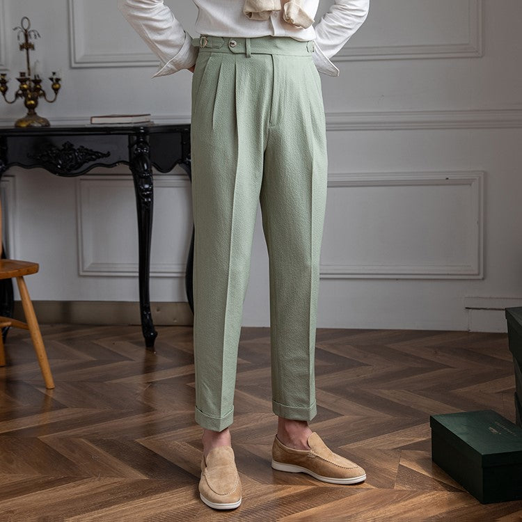 Alviano | Pantalón plisado de invierno corte elegante para hombre