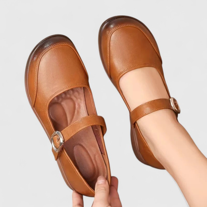 Raisa | Zapatos clásicos de primavera con hebilla y tacón bajo para mujer