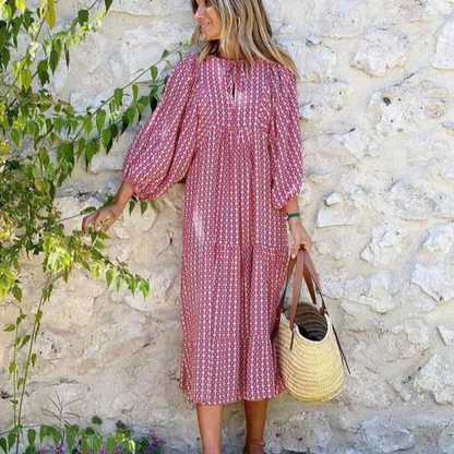 Cayetana | Bohemian women's maxi dress with V-neck