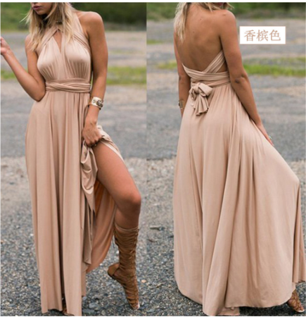 Virella | Halter neck wrap maxi dress | Maxi