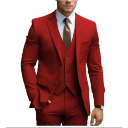 Gregorio | Traje de tres piezas para hombre con chaleco y chaqueta de corte slim | Formal