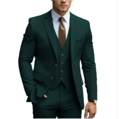 Gregorio | Traje de tres piezas para hombre con chaleco y chaqueta de corte slim | Formal