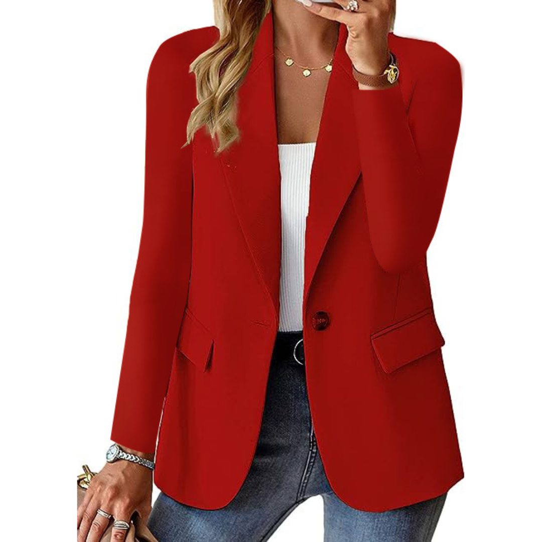 Calinda | Blazer casual de manga larga | Con Botones