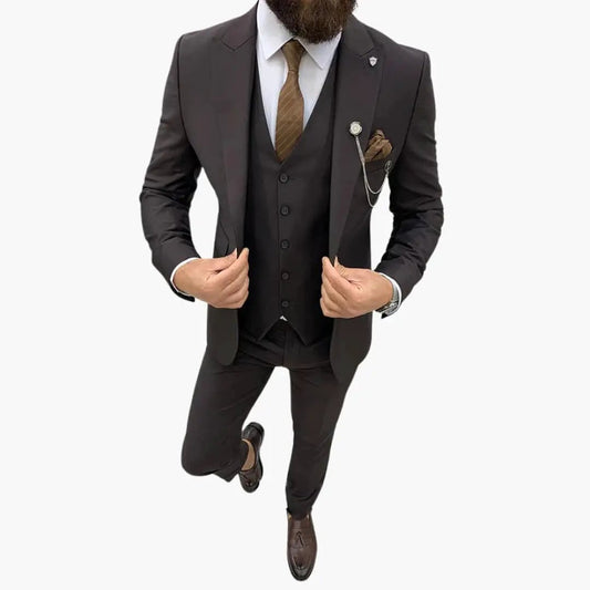 Salvador | Costume de mariage pour homme avec gilet et revers cranté