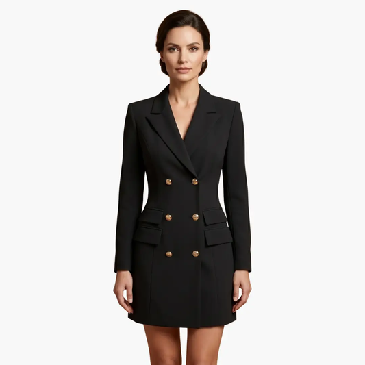 Inés | Vestido blazer para mujer con solapas y doble botonadura