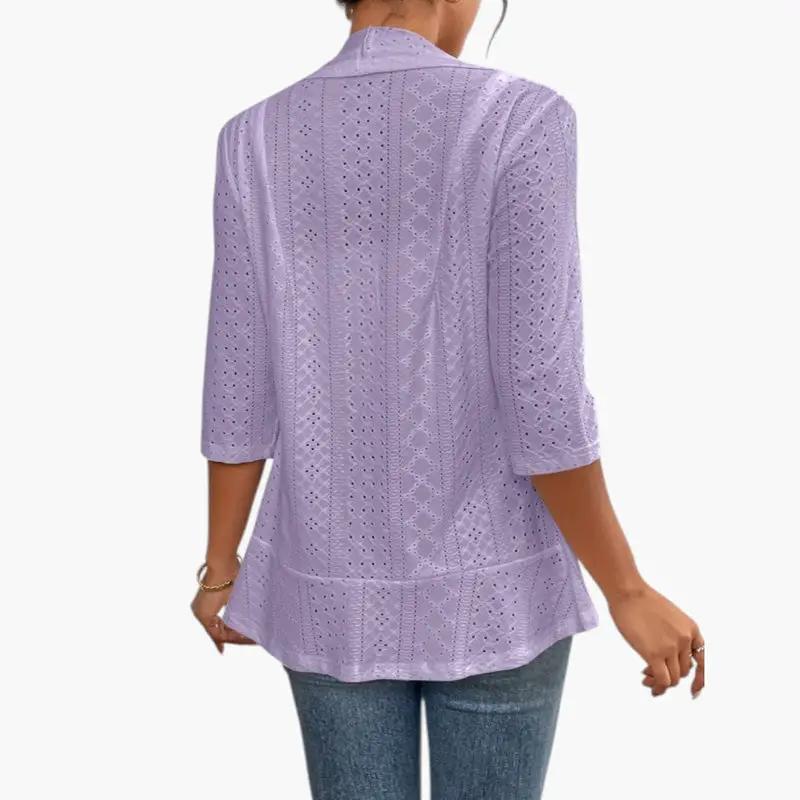 Yolanda | Veste pour femme avec devant ouvert et col châle