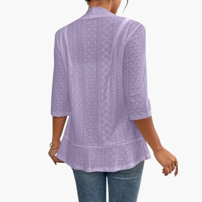 Yolanda | Veste pour femme avec devant ouvert et col châle