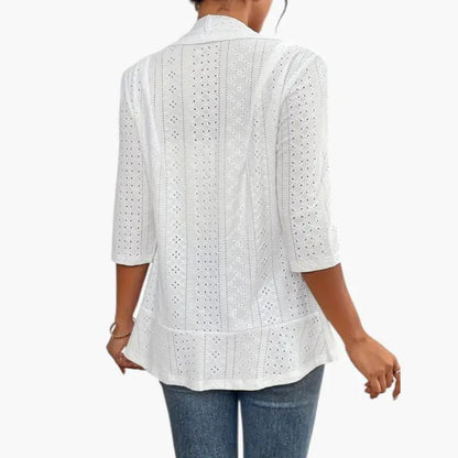 Yolanda | Veste pour femme avec devant ouvert et col châle