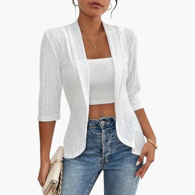 Yolanda | Veste pour femme avec devant ouvert et col châle