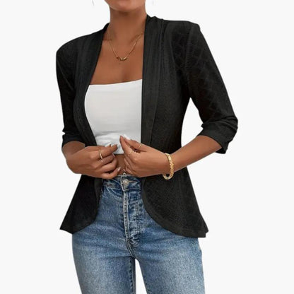 Yolanda | Veste pour femme avec devant ouvert et col châle