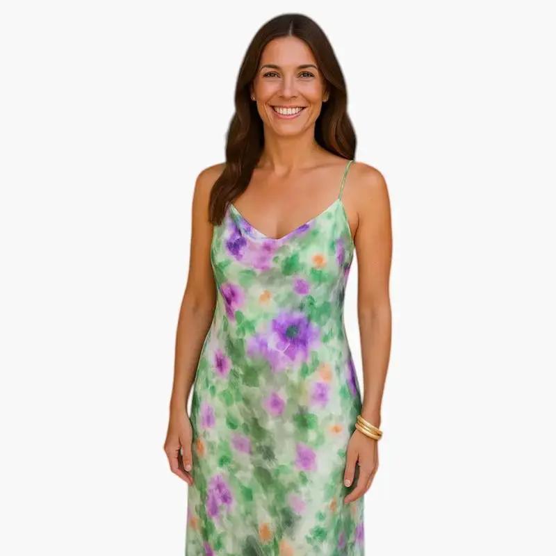 Paloma | Women's maxi dress with detachable scarf