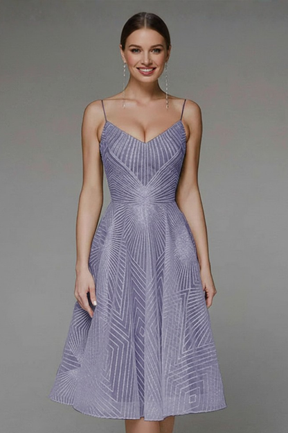 Beatriz | Vestido midi de mujer con tirantes finos y corte en línea A