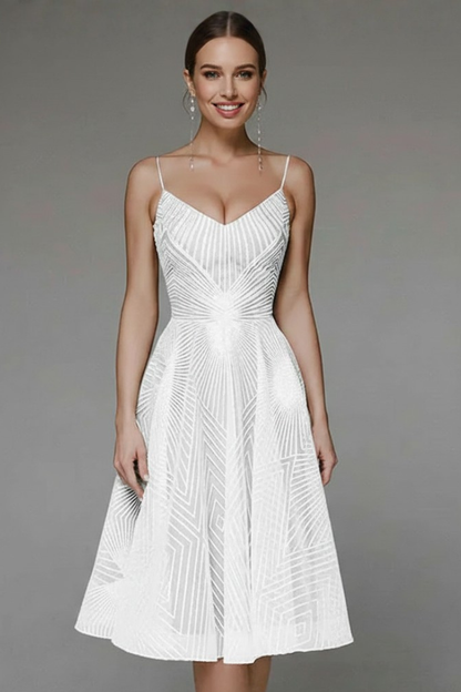 Beatriz | Vestido midi de mujer con tirantes finos y corte en línea A