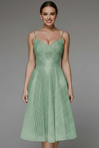 Beatriz | Vestido midi de mujer con tirantes finos y corte en línea A