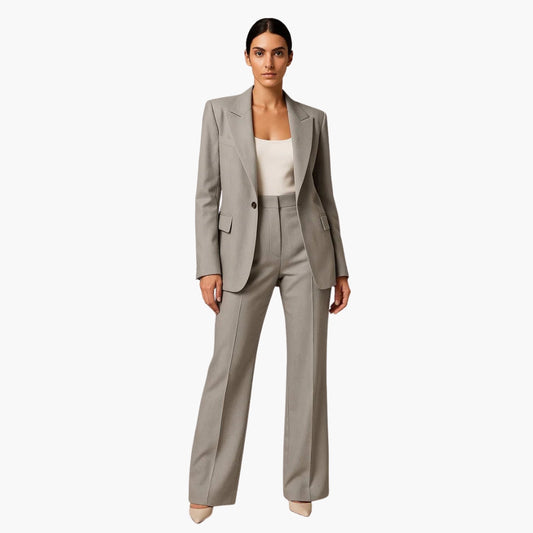 Noemi| Ensemble de mariage pour femme avec blazer et pantalon large