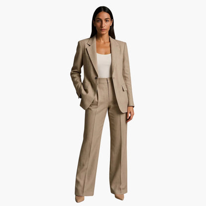 Noemi| Ensemble de mariage pour femme avec blazer et pantalon large