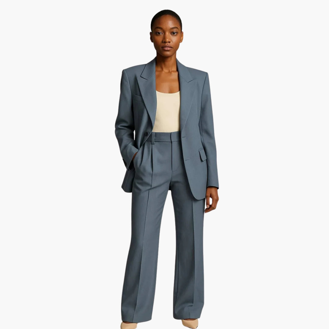 Noemi| Ensemble de mariage pour femme avec blazer et pantalon large