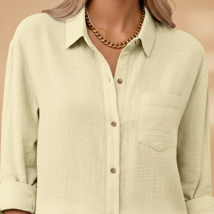 Silvia | Blusa para mujer con botones y manga corta