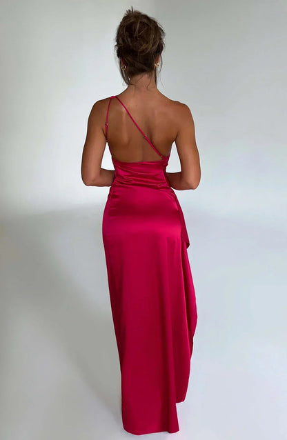 Zinnia | Vestido largo de noche para mujer con diseño asimétrico