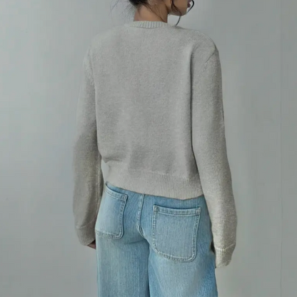 Zoe | Cárdigan corto de primavera para mujer con botones