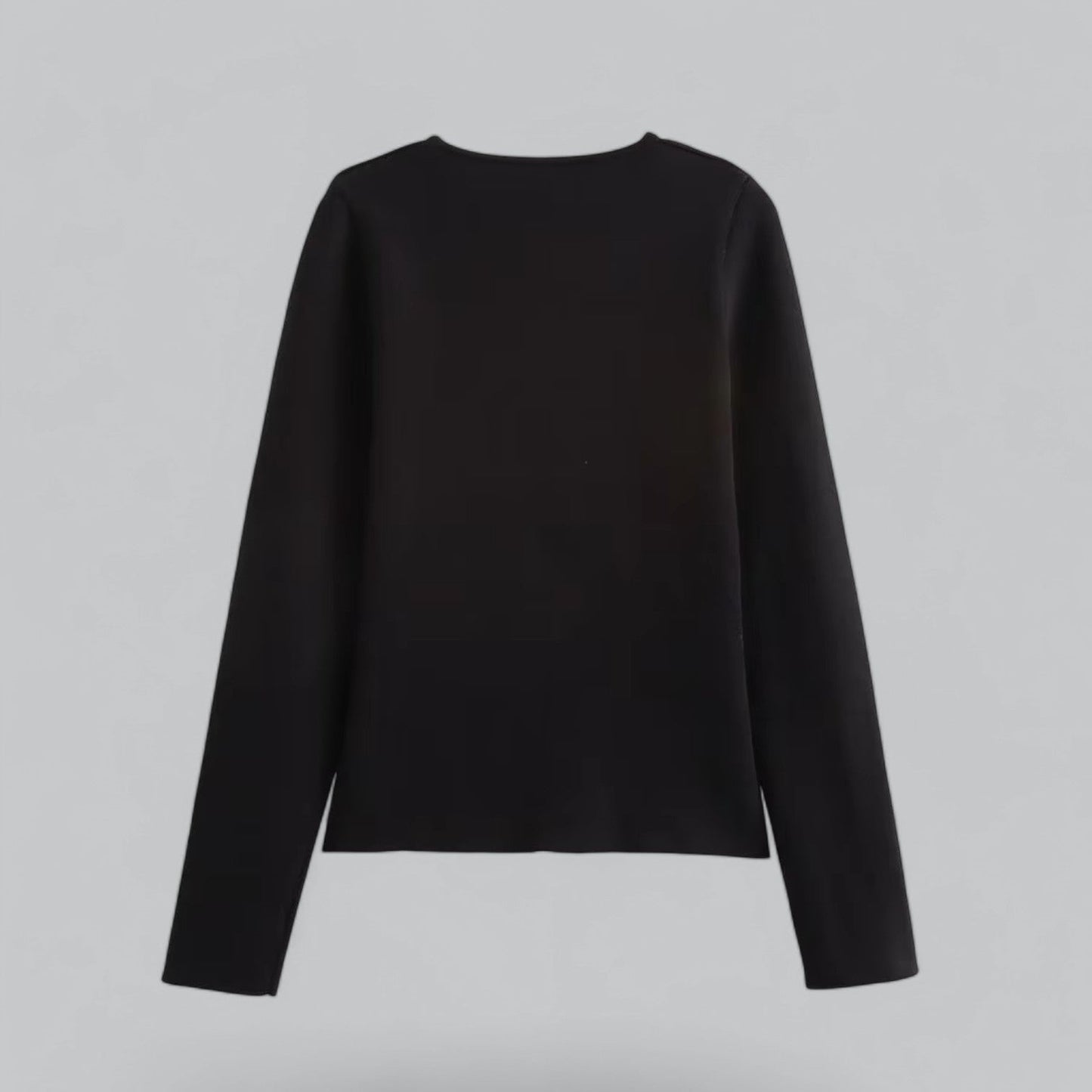 Elsa | Cárdigan minimalista de primavera para mujer con botones y cuello pico