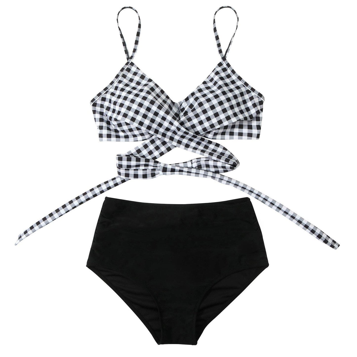 Rosalina | Bikini para mujer con talle alto y estampado floral