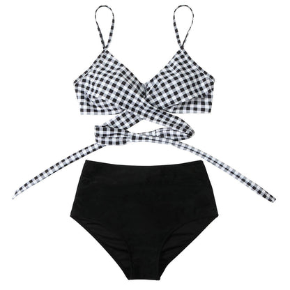 Rosalina | Bikini para mujer con talle alto y estampado floral