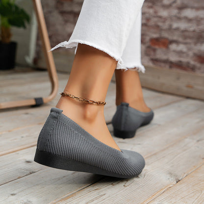 Lara | Zapatos ortopédicos planos sin cordones con diseño cerrado