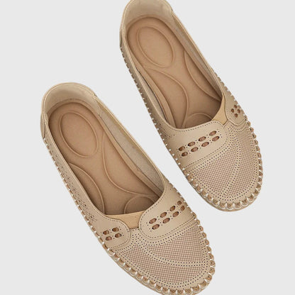 Paloma | Mocasines perforados para mujer sin cordones con diseño casual