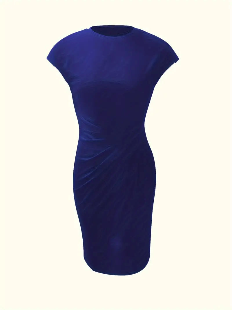 Odette | Classic fitted short-sleeve dress