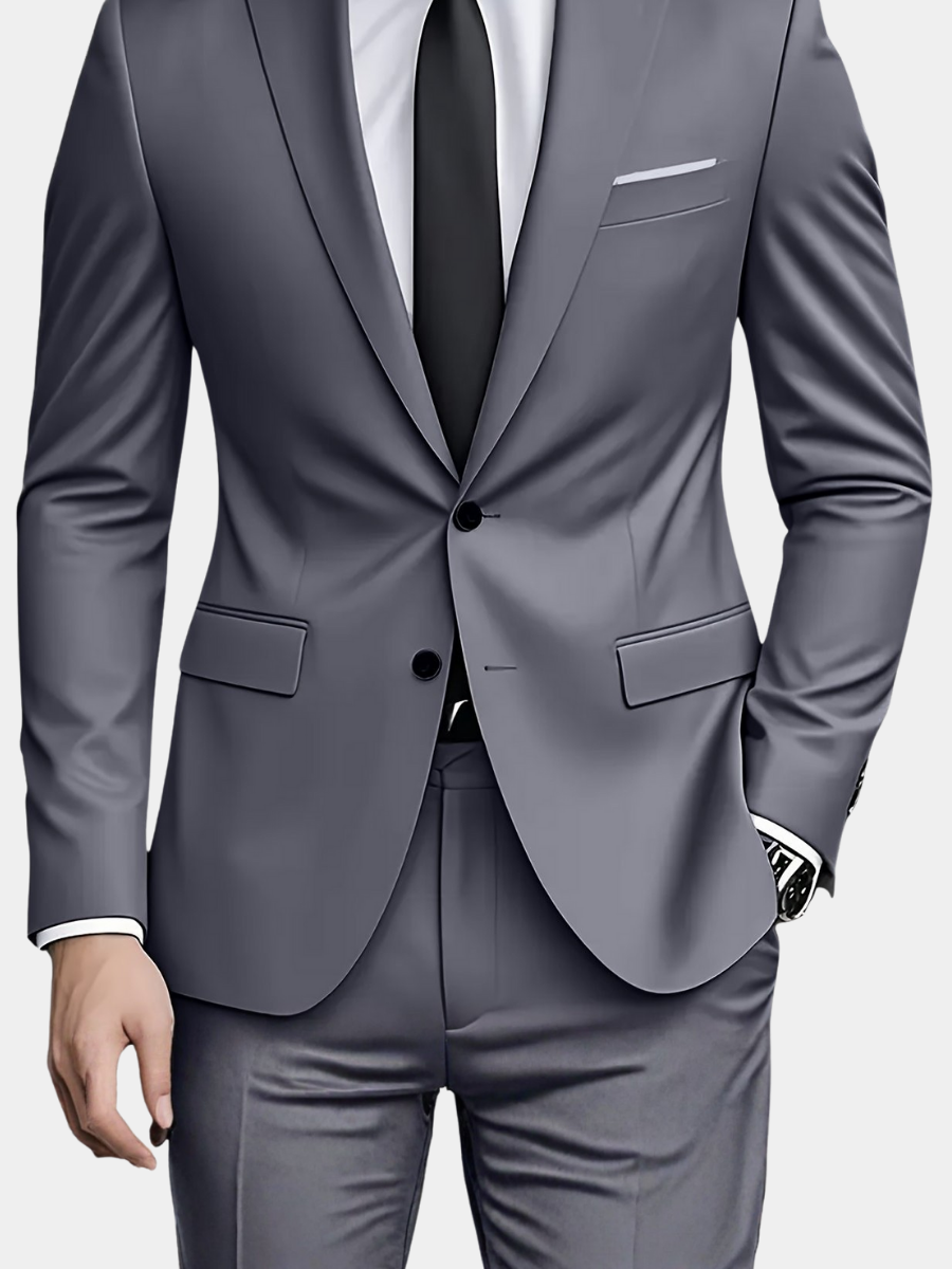 Alonso | Traje para hombre con chaqueta entallada y cierre de botones