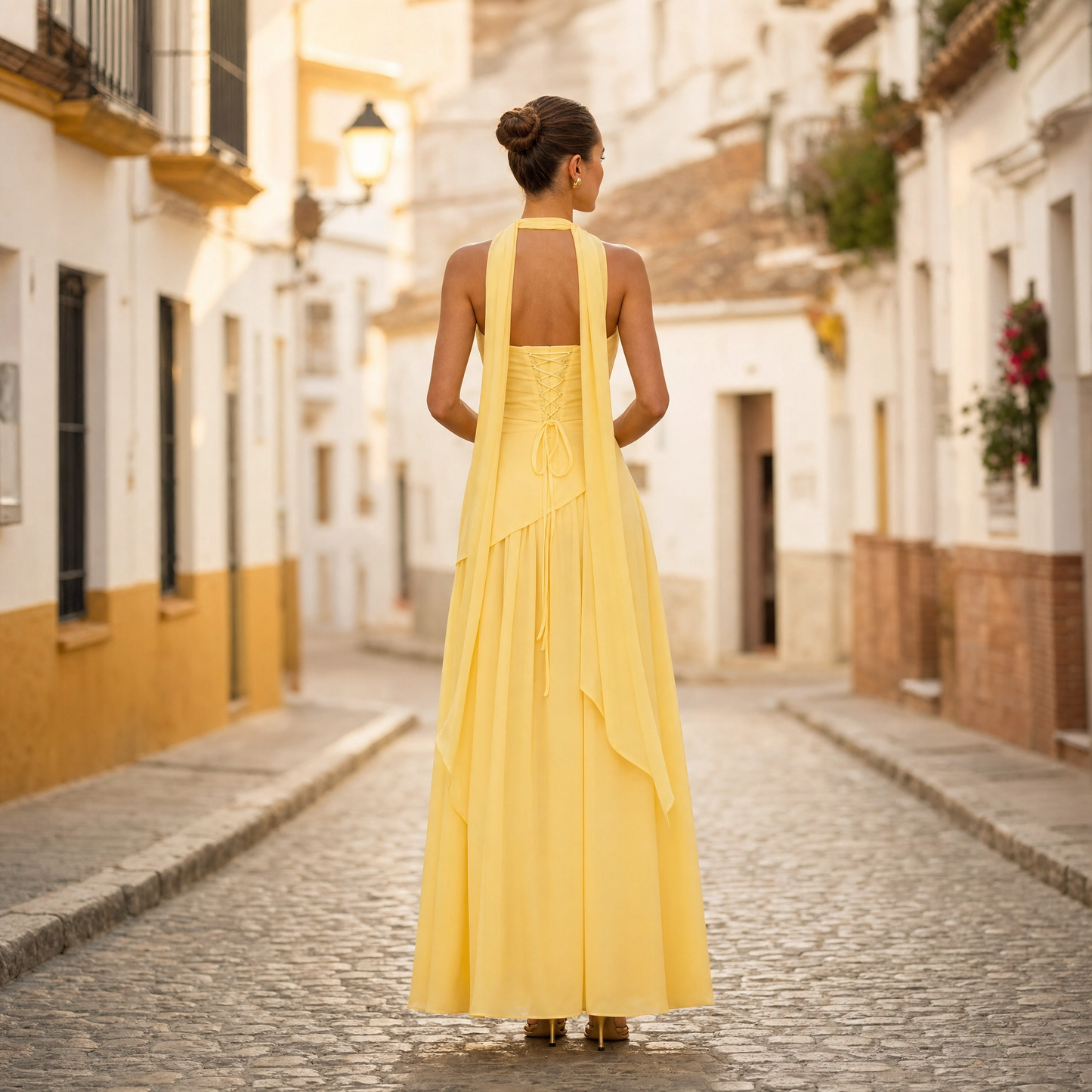 Talina | Women's Asymmetric Strapless Maxi Dress