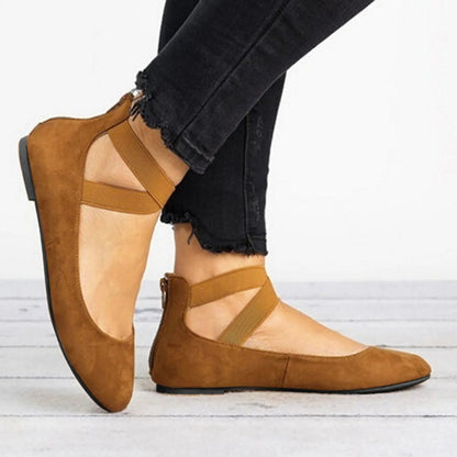 Doralie | Bailarinas de invierno con tira en el tobillo para mujer