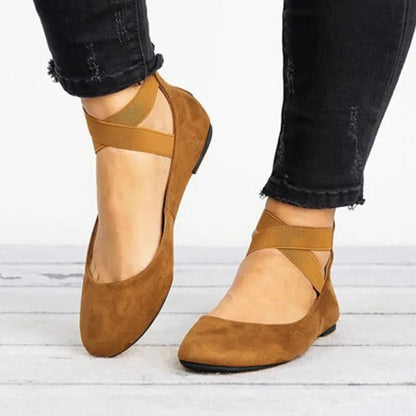 Doralie | Bailarinas de invierno con tira en el tobillo para mujer