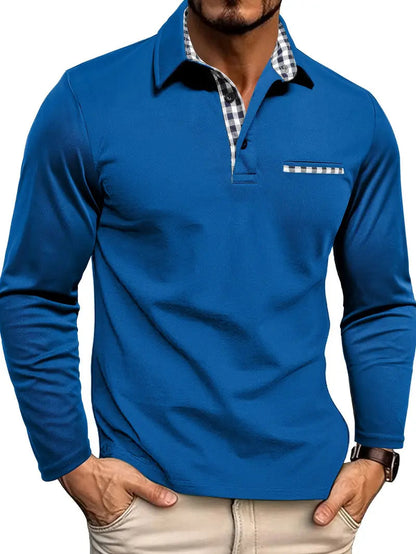 Polo de hombre de manga larga invierno