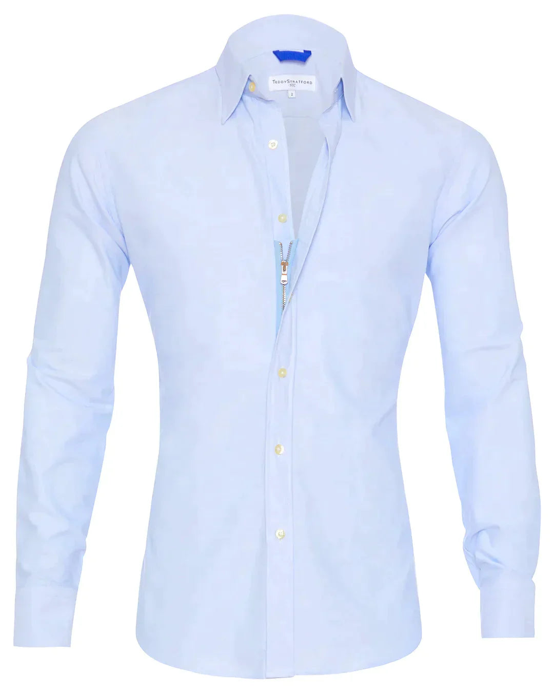 Mateo | Long-sleeve shirt with zip-up classic collar
