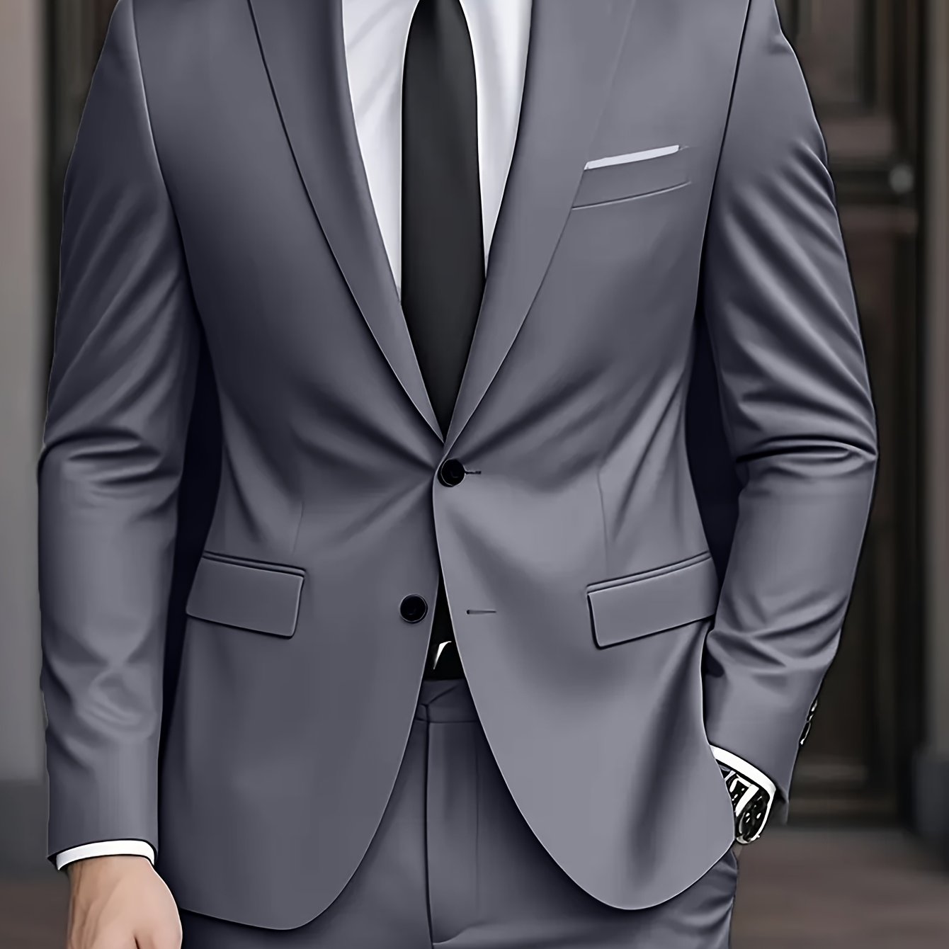 Alonso | Traje para hombre con chaqueta entallada y cierre de botones