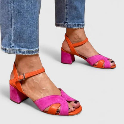 Angélica | Sandalias ortopédicas con tira y tacón ancho
