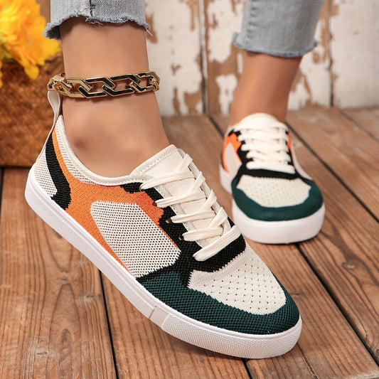 Zarela | Women's multicolor mesh sneakers with laces