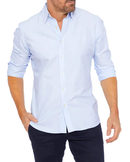 Mateo | Long-sleeve shirt with zip-up classic collar