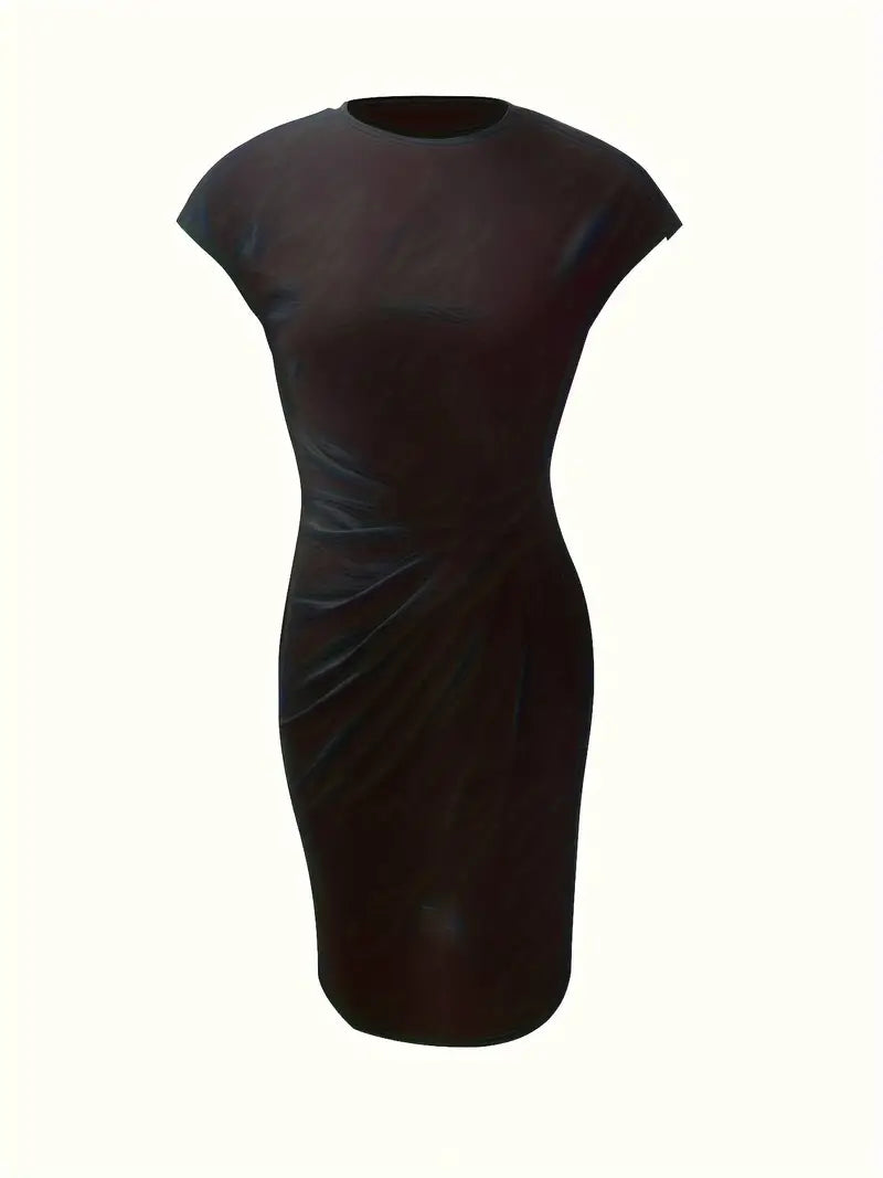 Odette | Classic fitted short-sleeve dress