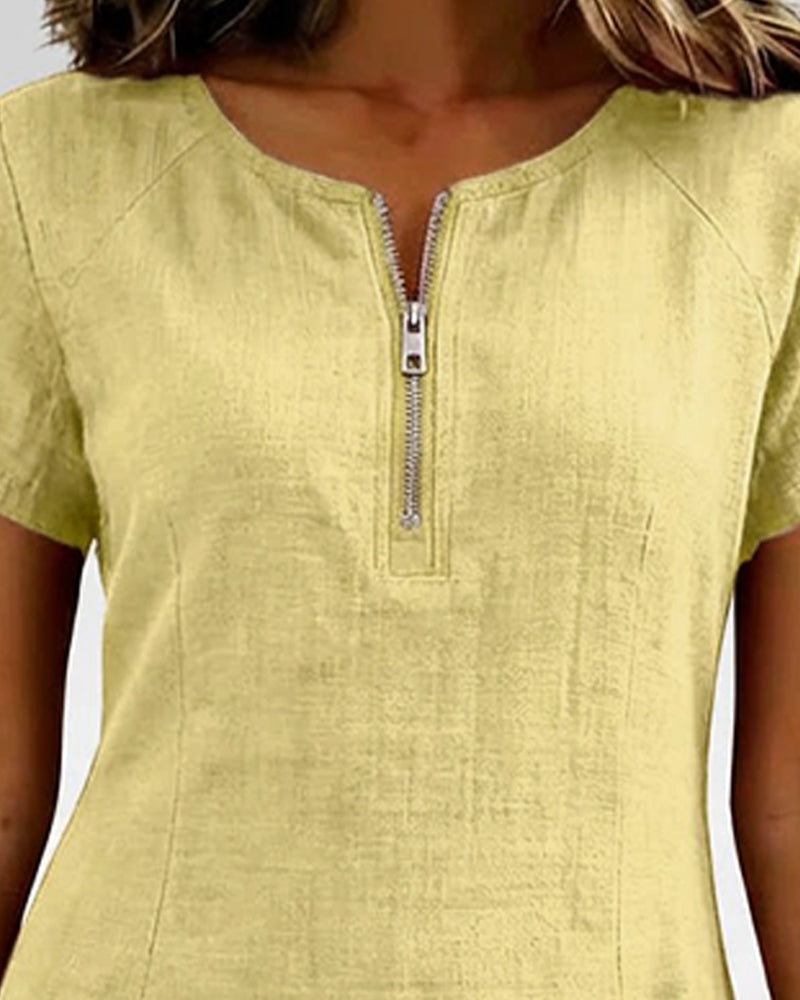Renira | Women's straight dress with zipper and pockets